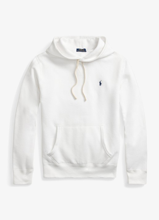 Ralph Lauren Hoodie met logoborduring - voorkant 3 white / wit