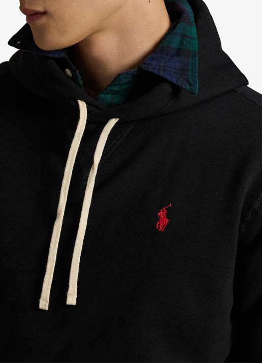 Ralph Lauren Hoodie met logoborduring - detail 2 polo black / zwart