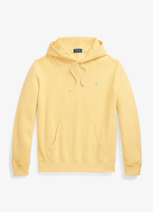 Ralph Lauren Hoodie met logoborduring - voorkant 2 corn yellow / geel