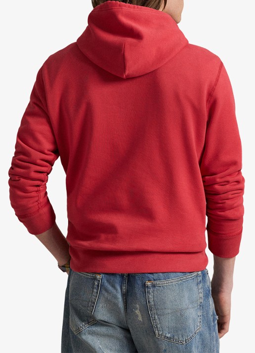 Ralph Lauren Hoodie met logoborduring - achterkant 3 sunrise red