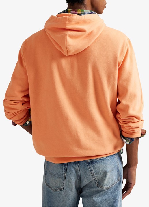 Ralph Lauren Hoodie met logoborduring - achterkant pompano orange