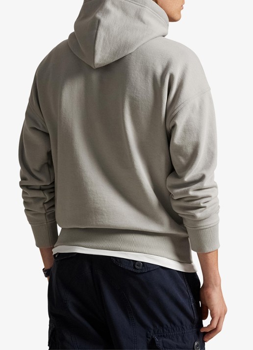 Ralph Lauren Hoodie met logoborduring - achterkant 5 grey dawn / grijs