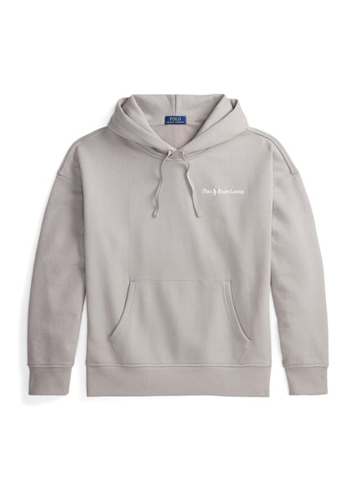 Ralph Lauren Hoodie met logoborduring - voorkant grey dawn / grijs