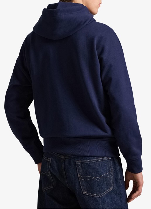Ralph Lauren Hoodie met logoborduring - achterkant 3 cruise navy / donkerblauw