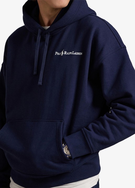 Ralph Lauren Hoodie met logoborduring - detail 5 cruise navy / donkerblauw