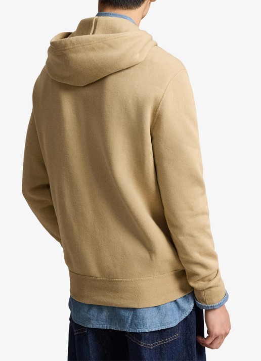 Ralph Lauren Hoodie met logoborduring - achterkant 3 vintage khaki / khaki