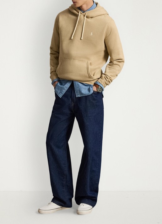Ralph Lauren Hoodie met logoborduring - detail 4 vintage khaki / khaki