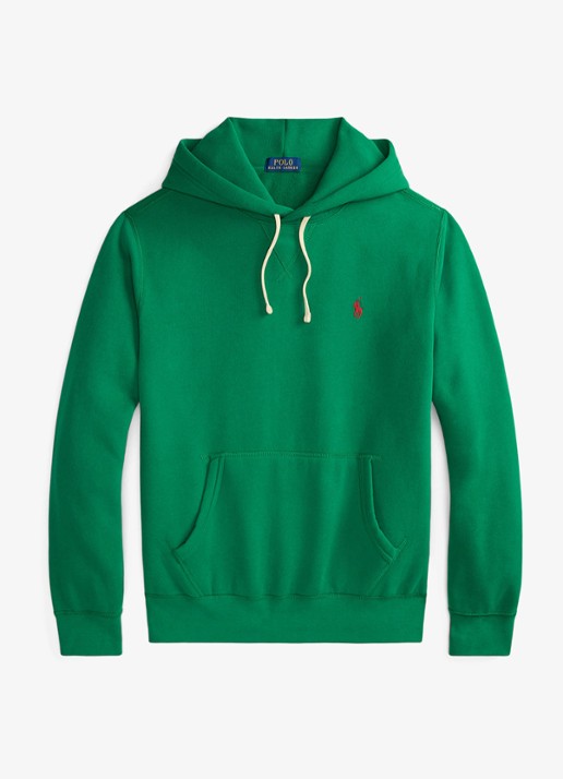 Ralph Lauren Hoodie met logoborduring - voorkant erin green / groen