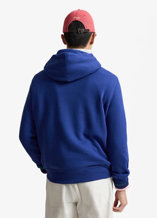 Ralph Lauren Hoodie met logoborduring - achterkant blue yacht / blauw