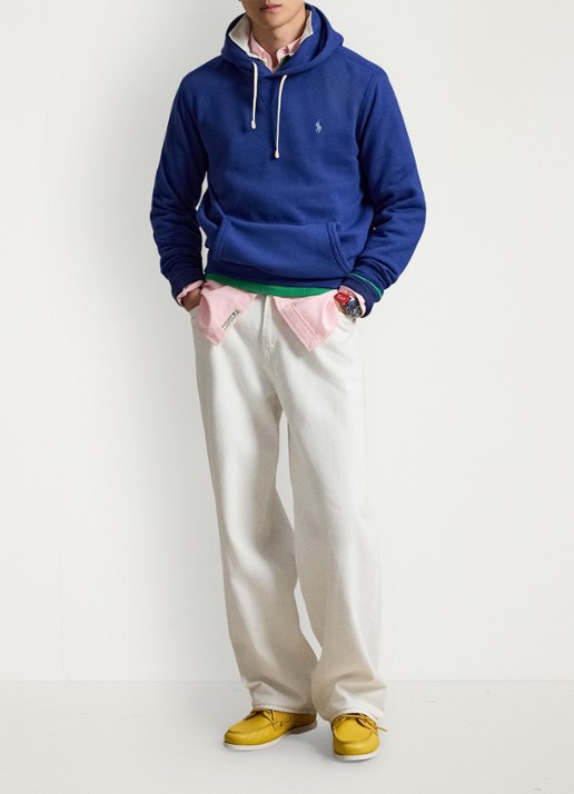 Ralph Lauren Hoodie met logoborduring - detail 4 blue yacht / blauw