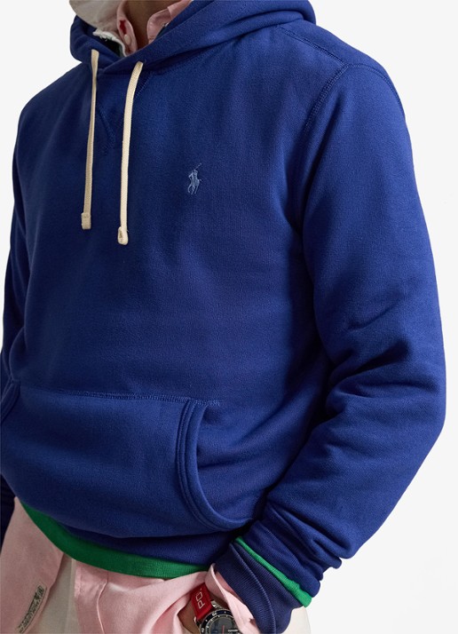 Ralph Lauren Hoodie met logoborduring - detail 5 blue yacht / blauw