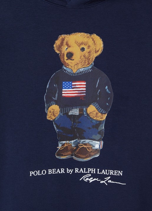 Ralph Lauren Hoodie met logoprint - detail 3 donkerblauw