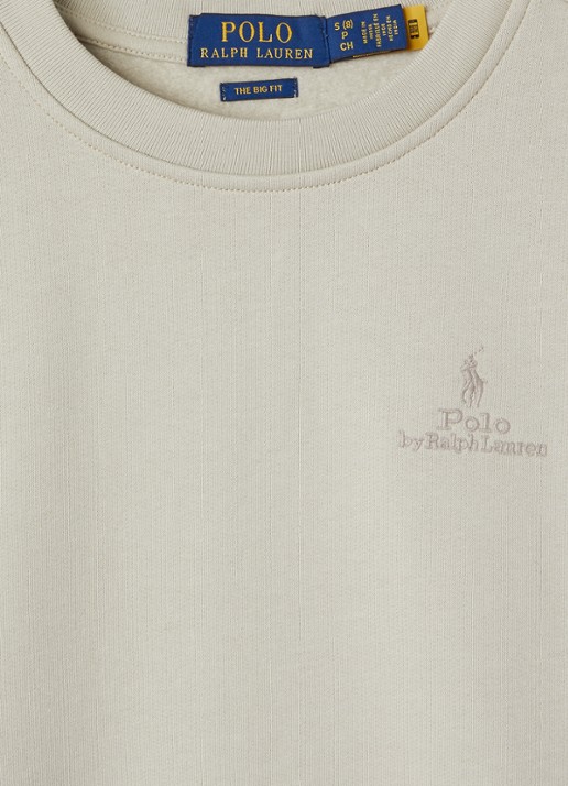 Ralph Lauren Hoodie met logoprint - detail 3 beige