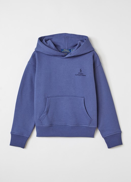 Ralph Lauren Hoodie met logoprint - voorkant donkerblauw