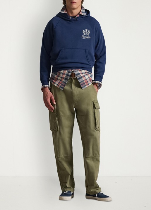 Ralph Lauren Hoodie met logoprint - voorkant 2 dark cobalt / kobaltblauw