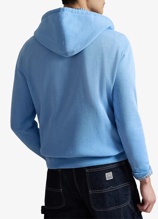 Ralph Lauren Hoodie met logoprint - achterkant chambray blue / lichtblauw