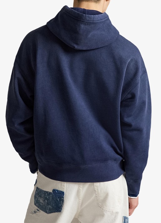 Ralph Lauren Hoodie met logoprint - achterkant 5 dark cobalt/ white / blauw