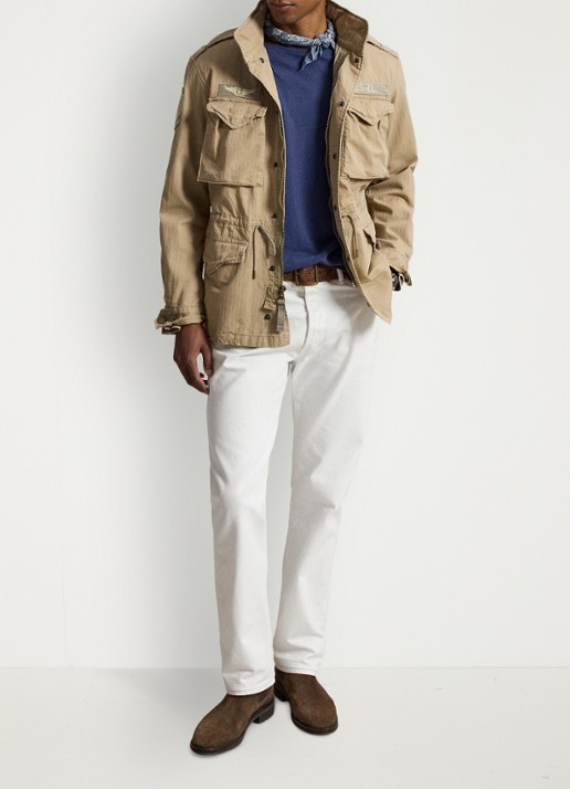 Ralph Lauren Iconisch veldjack - detail khaki