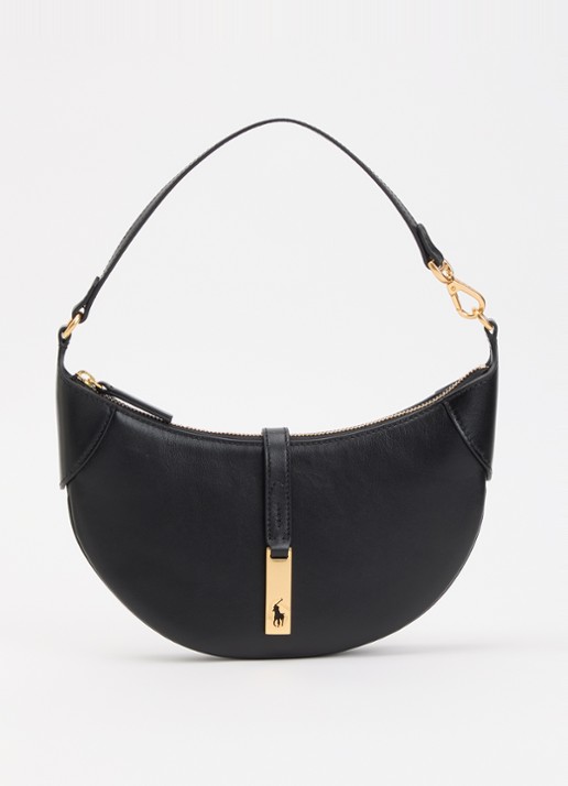 Ralph Lauren ID schoudertas mini van kalfsleer