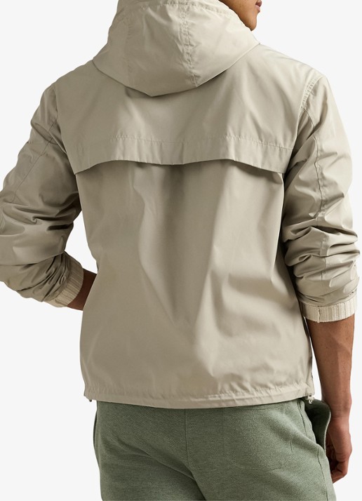 Ralph Lauren Jack met capuchon en steekzakken - achterkant classic stone / beige