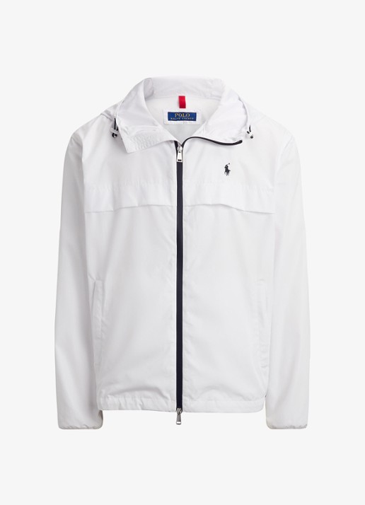 Ralph Lauren Jack met capuchon en steekzakken - voorkant 2 ceramic white / wit