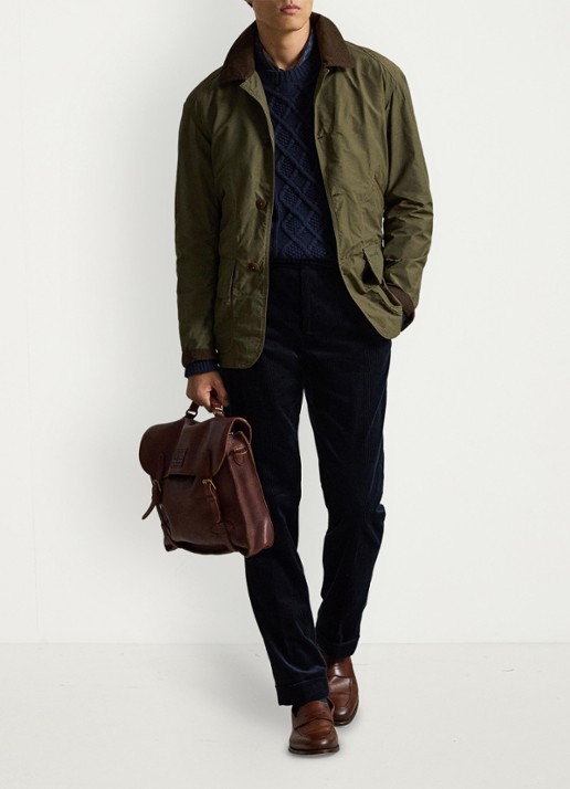 Ralph Lauren Jack met details van corduroy en opgestikte zakken - detail 4 canopy olive / olijfgroen