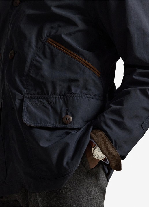 Ralph Lauren Jack met details van corduroy en opgestikte zakken - detail 2 collection navy / blauw