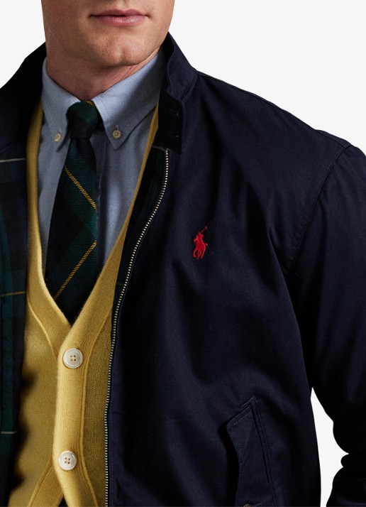 Ralph Lauren Jack met klepzakken en logoborduring - detail 5 collection navy / donkerblauw