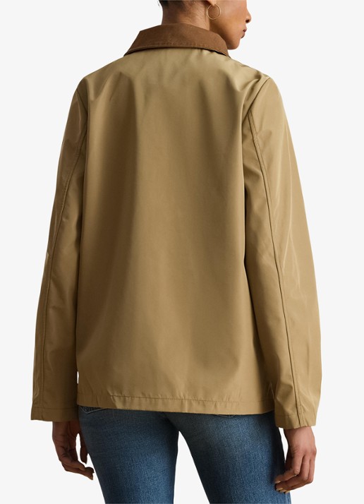 Ralph Lauren Jack met opstikzakken en waterafstotende coating - achterkant 4 birch tan / beige