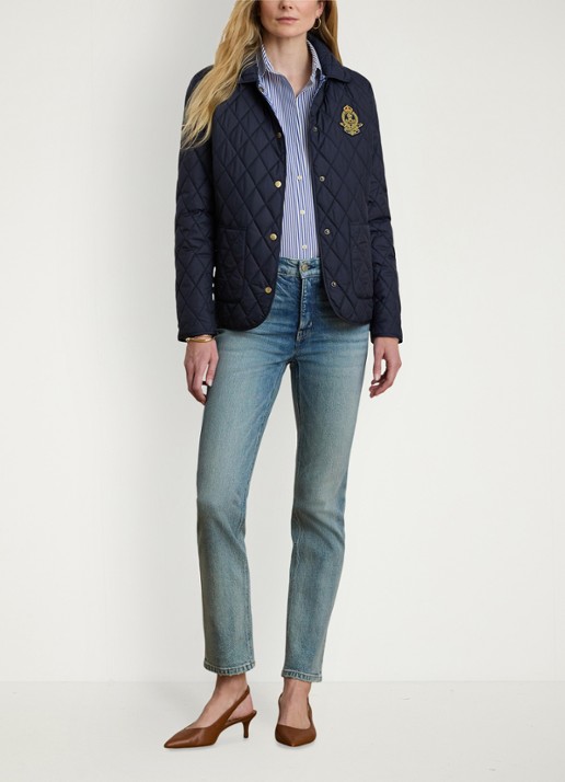 Ralph Lauren Jack met quiltpatroon en steekzakken - voorkant 2 donkerblauw