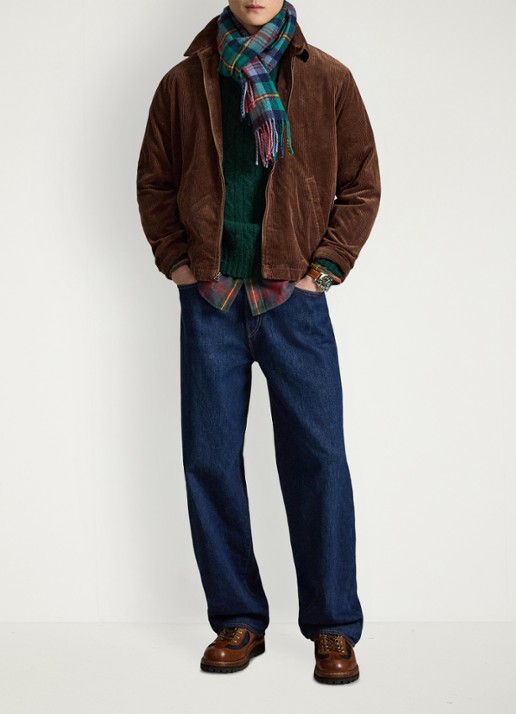 Ralph Lauren Jack van corduroy met logoborduring - detail 3 pale russet / bruin