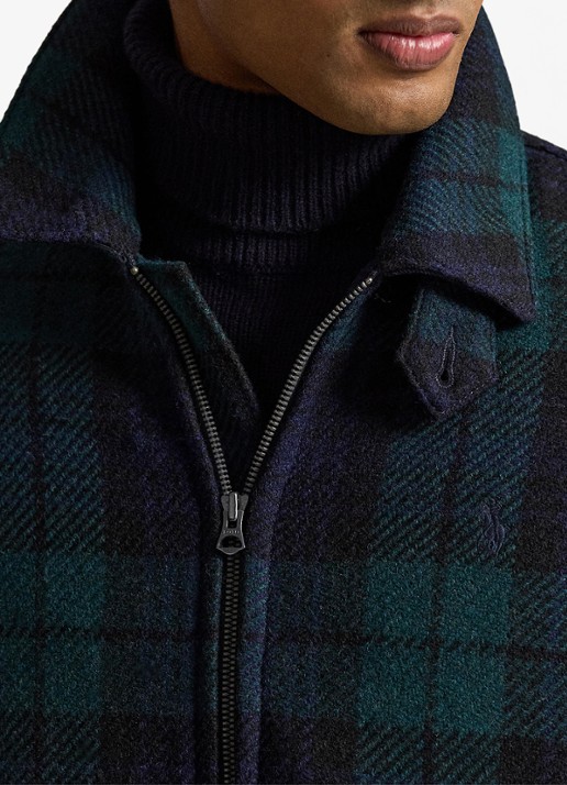 Ralph Lauren Jack van wol met ruitdessin en steekzakken - detail 4 groen