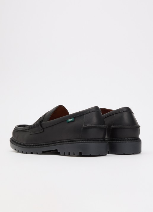 Ralph Lauren Jett loafer van leer - achterkant zwart