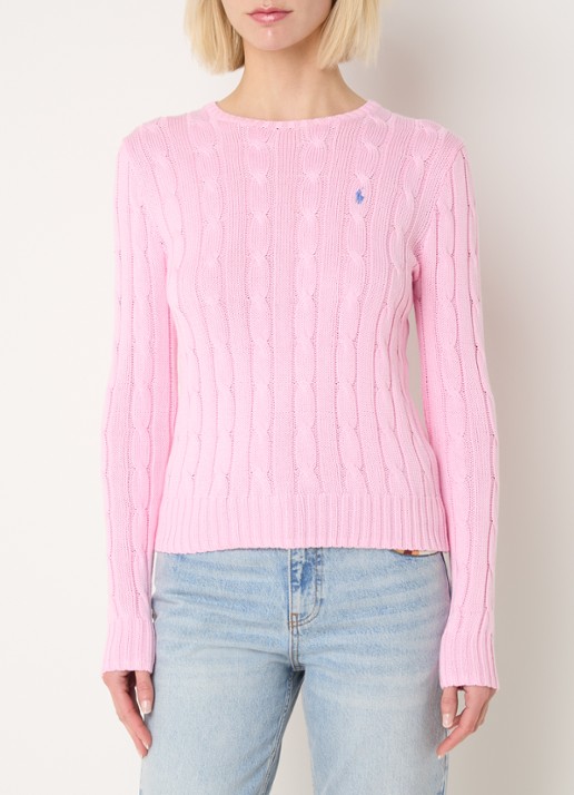 Ralph Lauren Kabelgebreide pullover met logoborduring