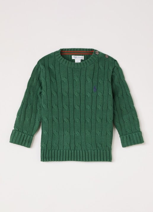 Ralph Lauren Kabelgebreide trui met logo