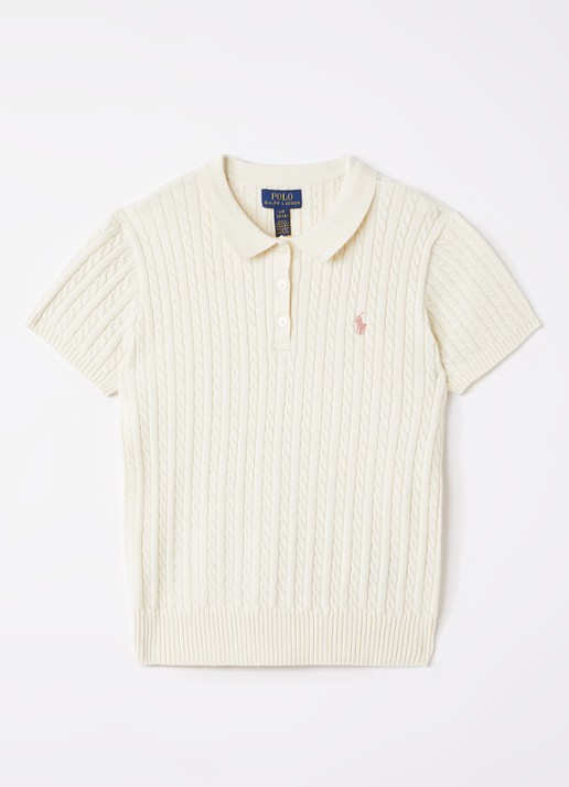 Ralph Lauren Kabelgebreide trui met logoborduring
