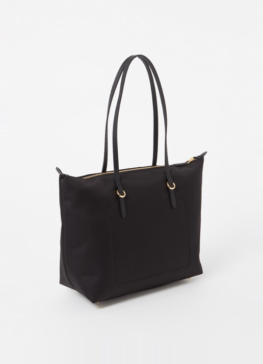 Ralph Lauren Keaton schoudertas met logo - achterkant zwart