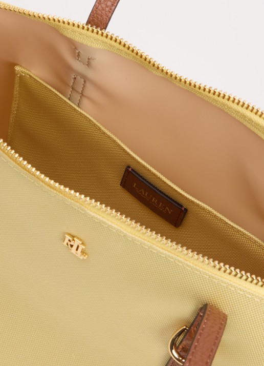 Ralph Lauren Keaton schoudertas met logo - detail 3 geel