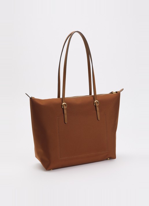 Ralph Lauren Keaton shopper met logo - achterkant 2 bruin