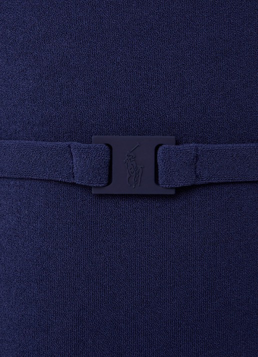 Ralph Lauren Kennedy badpak van badstof met uitneembare vulling - detail 5 donkerblauw