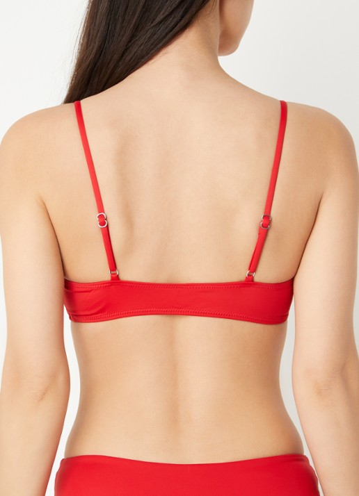 Ralph Lauren Kennedy bralette bikinitop met logo - achterkant 5 rood