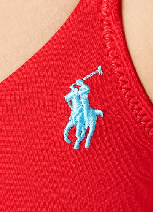 Ralph Lauren Kennedy bralette bikinitop met logo - detail 2 rood
