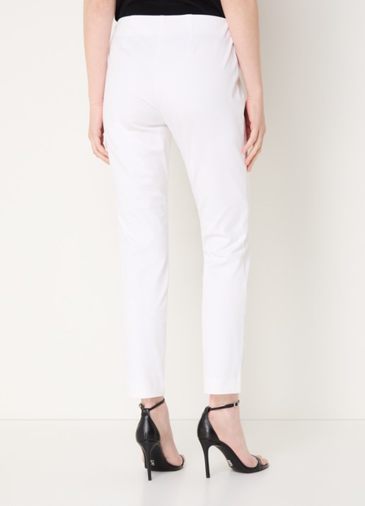 Ralph Lauren Keslina slim fit broek van stretch katoen - achterkant white / wit