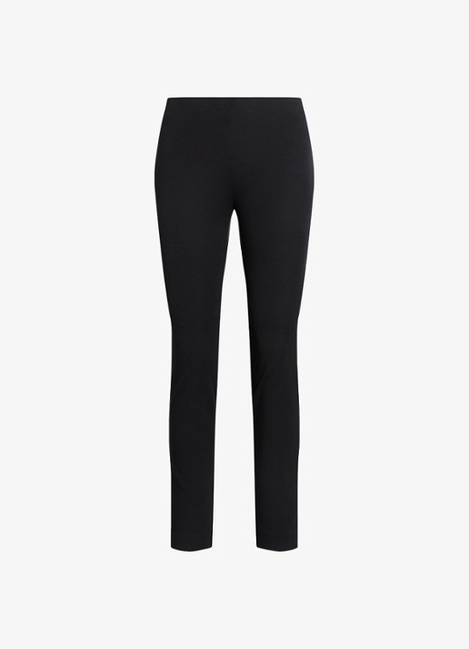 Ralph Lauren Keslina slim fit broek van stretch katoen - voorkant 2 black wash / zwart