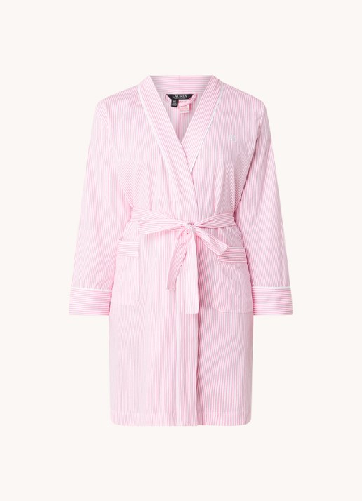 Ralph Lauren Kimono met streepprint en opgestikte zakken