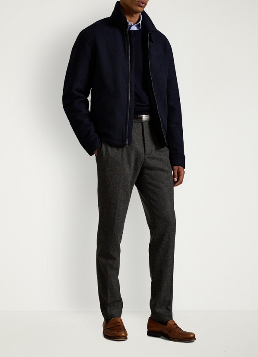 Ralph Lauren Langdon jack met steekzakken - voorkant 4 collection navy / donkerblauw