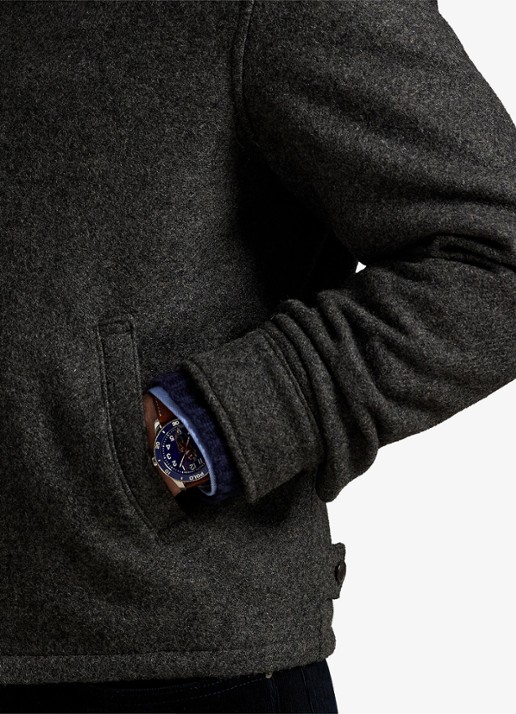 Ralph Lauren Langdon jack met steekzakken - detail 5 barclay heather / grijs