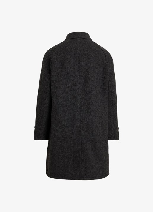 Ralph Lauren Langdon mantel van tweed met steekzakken