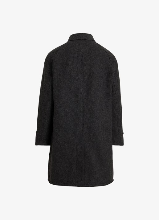 Ralph Lauren Langdon mantel van tweed met steekzakken