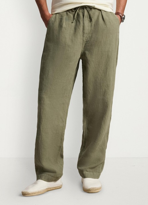 Ralph Lauren Lateef relaxed fit broek van linnen